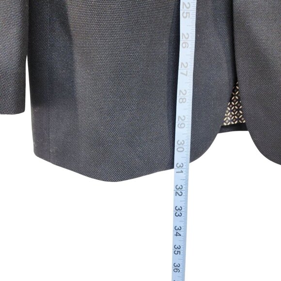 Pierre Loren Mens Navy Blazer 36R Superior 150S Classic Fit Polyester Blend - Picture 6 of 11